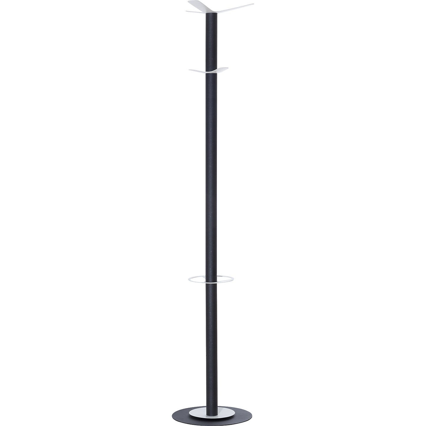 easyCloth coat stand, steel, incl. umbrella stand, model A, 6 hooks.