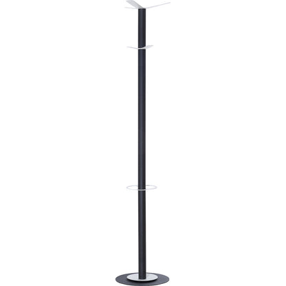 easyCloth coat stand, steel, incl. umbrella stand, model A, 6 hooks.