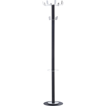 easyCloth coat stand, steel, incl. umbrella stand, model D, 12 hooks.