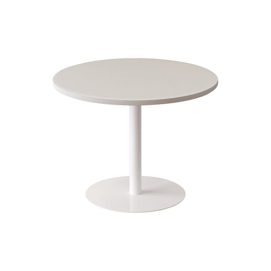 Lounge table, round, Ø 800 mm, white.