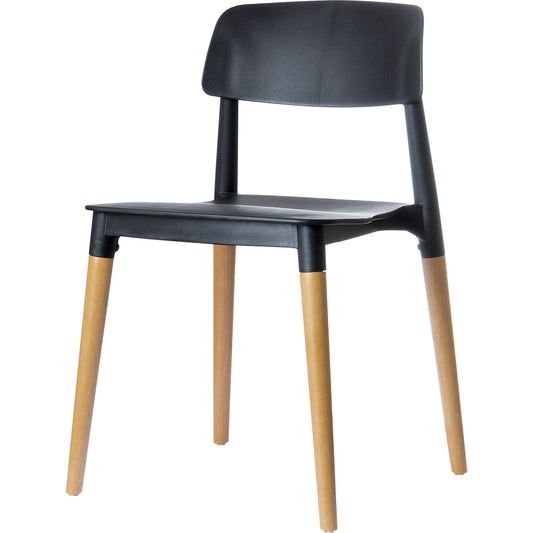 GLAMWOOD chair, pack of 2, black.