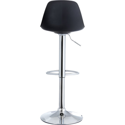 BOBBA bar stool, with seat cushions, pack of 2, black.