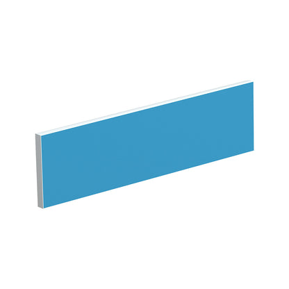 Table partition for team desks, width 1400 mm, blue cover.