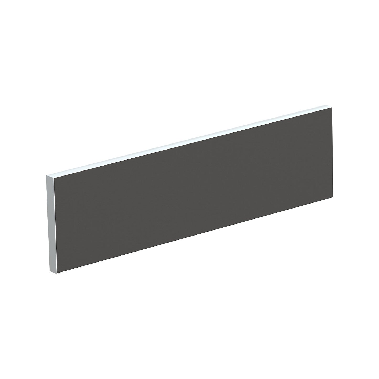 Table partition for team desks, width 1600 mm, charcoal cover.