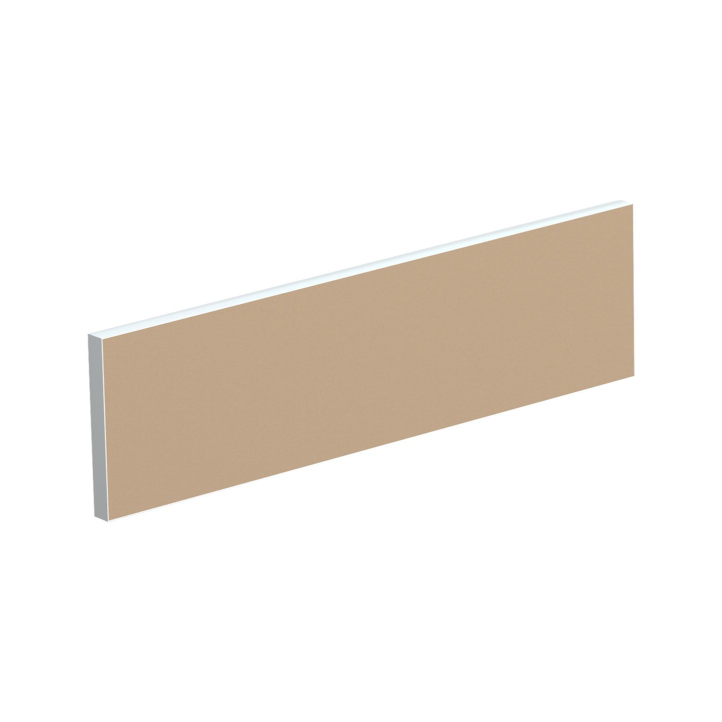 Table partition for team desks, width 1600 mm, sand cover.