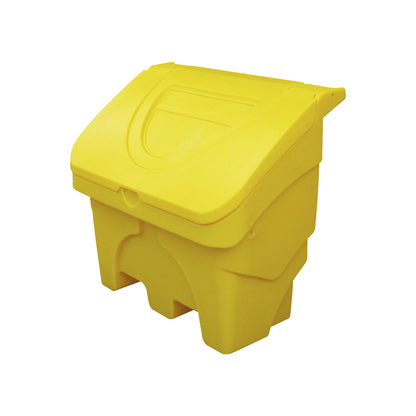 Grit container, capacity 130 l, yellow.