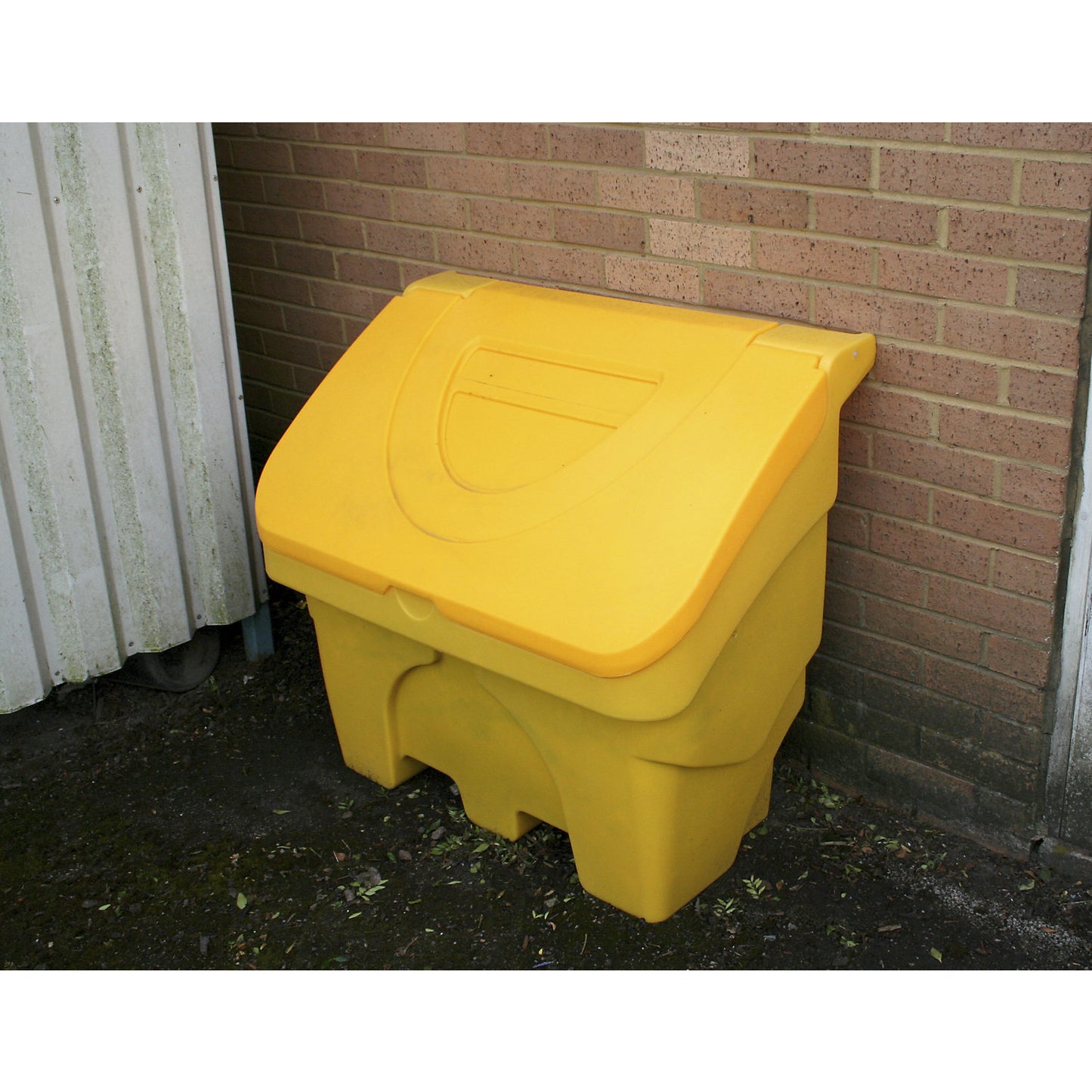 Grit container, capacity 200 l, yellow.