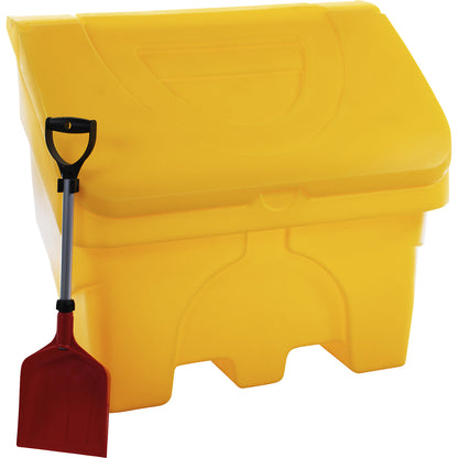 Grit container, capacity 200 l, yellow.