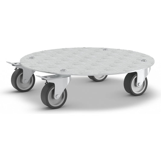 Dolly, aluminium, max. load 100 kg, Ø 300 mm.