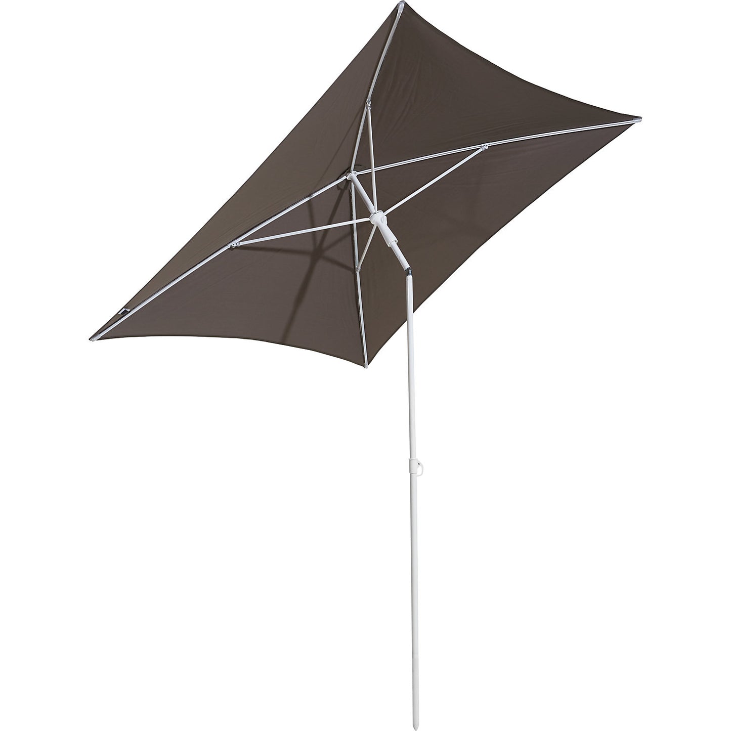 Parasol, square, LxW 1600 x 1600 mm, frame white, taupe.