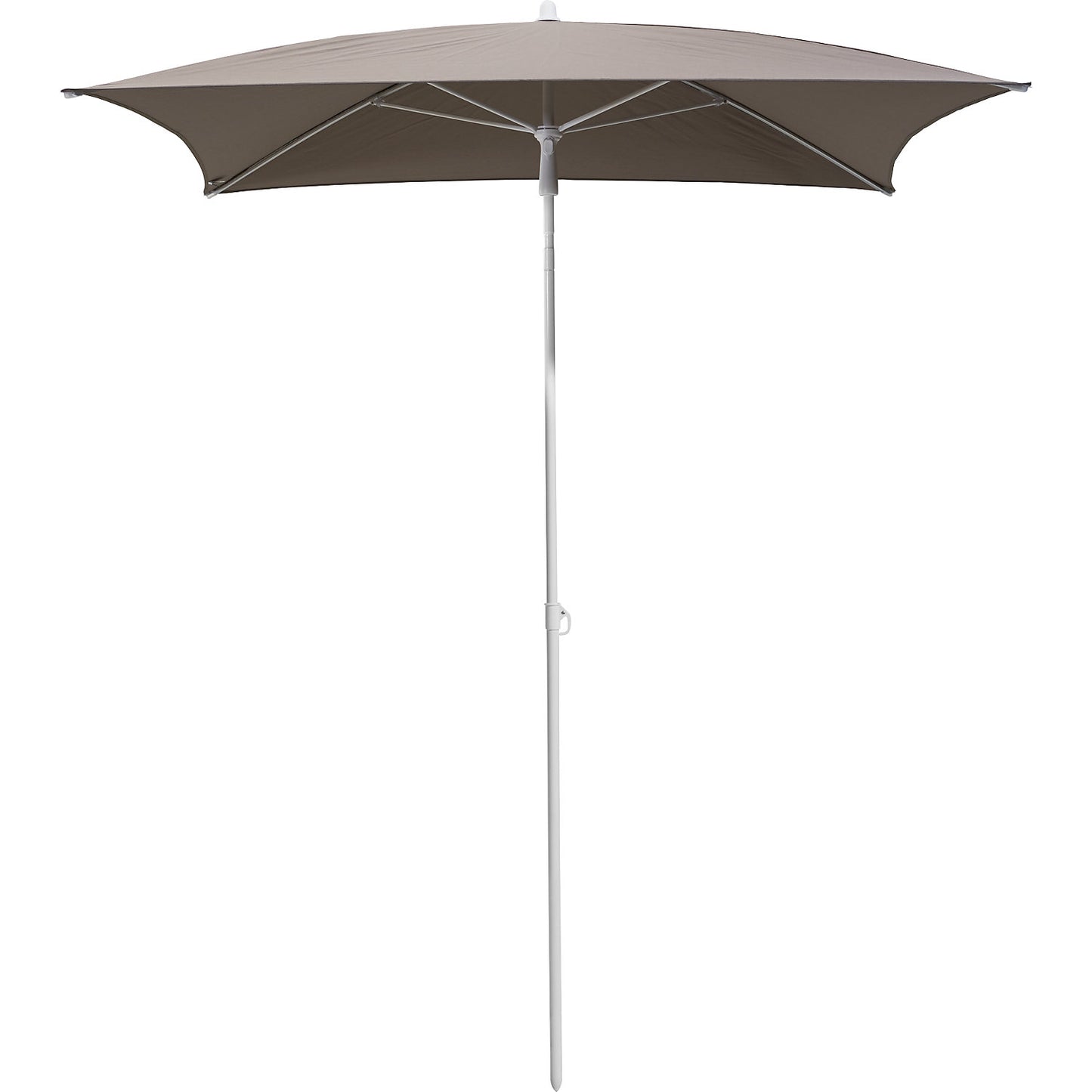 Parasol, square, LxW 1600 x 1600 mm, frame white, taupe.