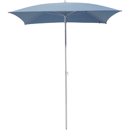 Parasol, square, LxW 1600 x 1600 mm, frame white, sky blue.