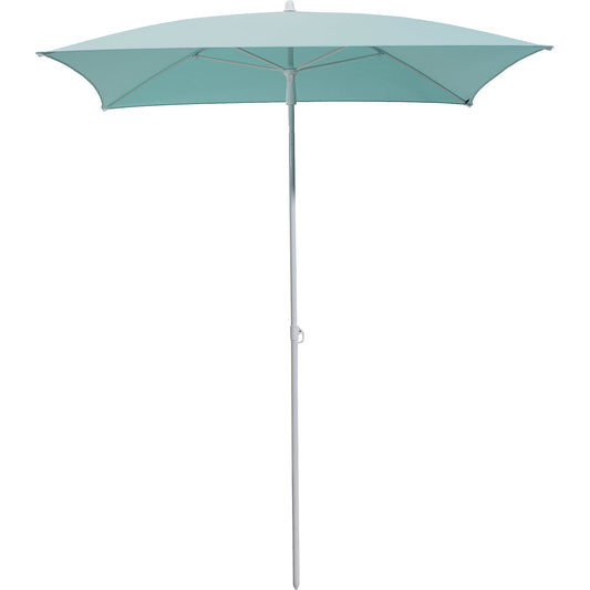 Parasol, square, LxW 1600 x 1600 mm, frame white, aqua.