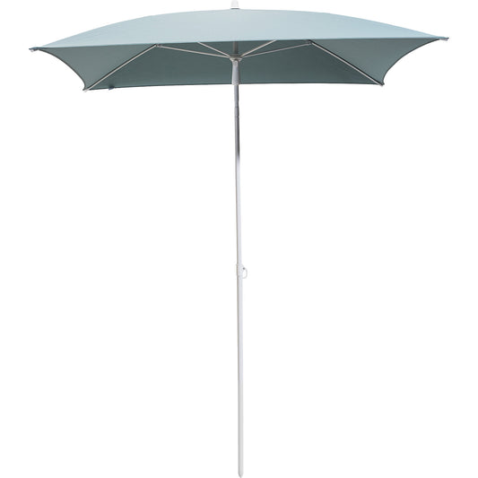 Parasol, square, LxW 1600 x 1600 mm, frame white, sea blue.