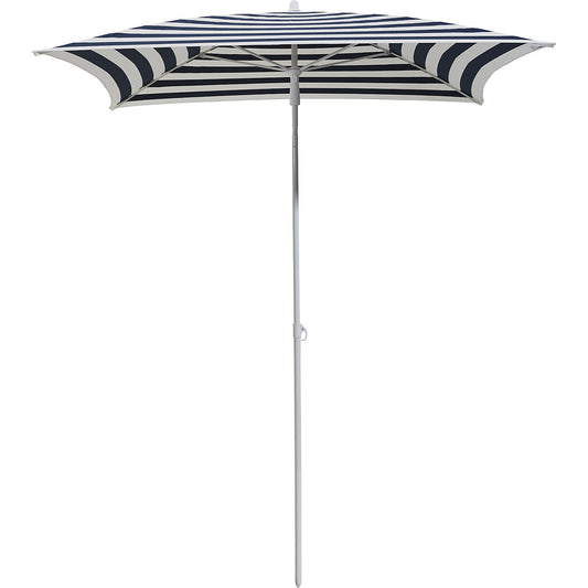 Parasol, square, LxW 1600 x 1600 mm, frame white, white / blue.