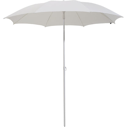 Parasol, round design, Ø 2000 mm, white frame, white.