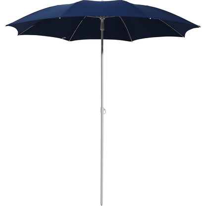 Parasol, round design, Ø 2000 mm, white frame, blue.