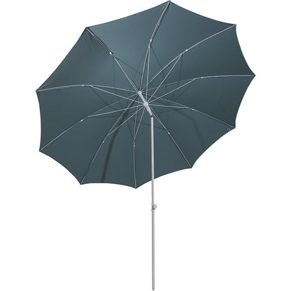 Parasol, round design, Ø 2800 mm, white frame, sea blue.