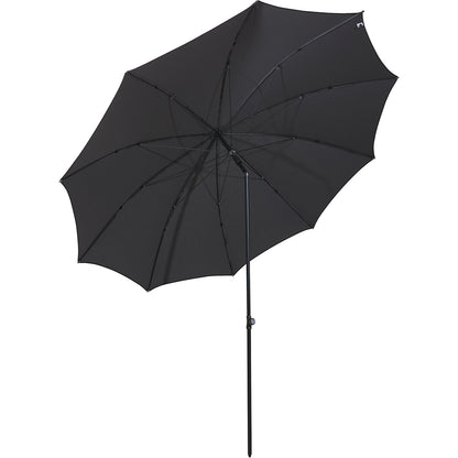 Parasol, round design, Ø 2800 mm, charcoal frame, grey.