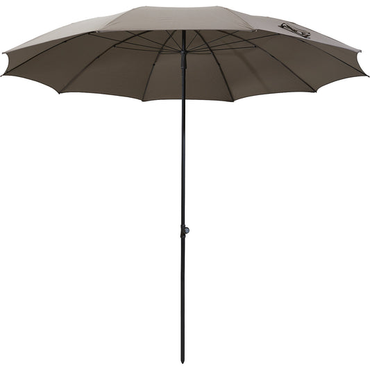 Parasol, round design, Ø 2800 mm, charcoal frame, taupe.