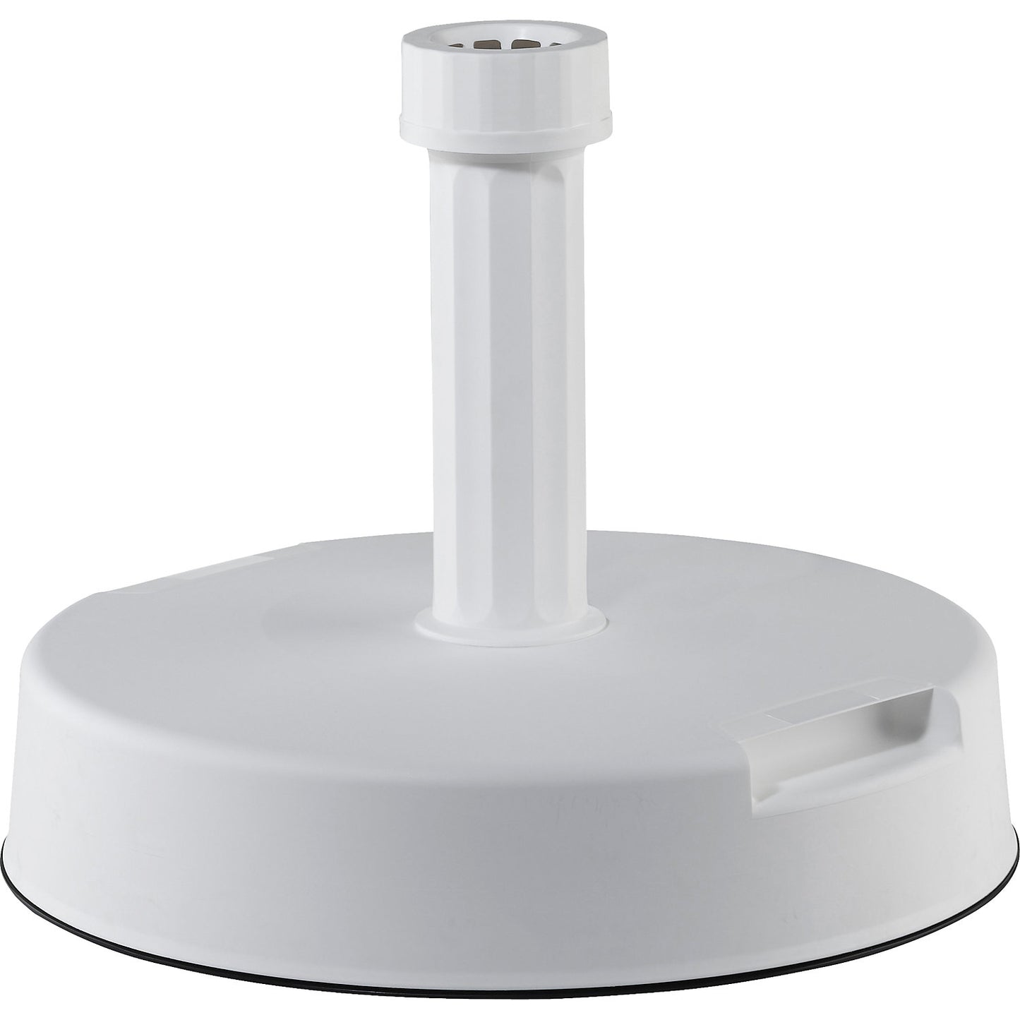 Parasol base, round, HxØ 90 x 400 mm, for pole Ø 19 - 38 mm, white.