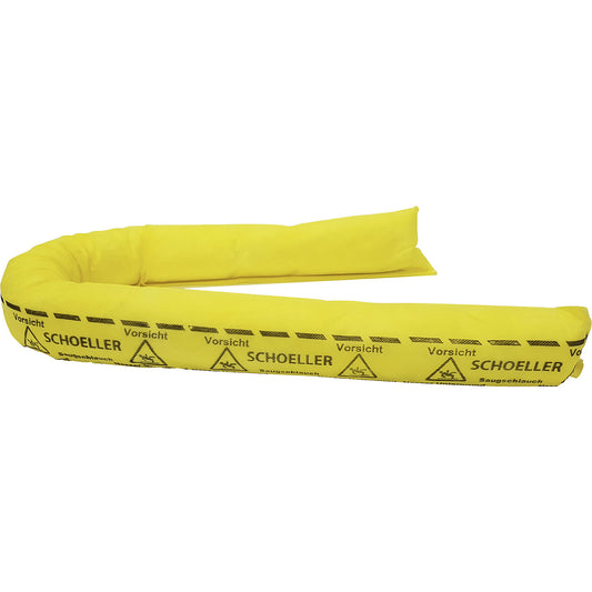 Absorbent fleece sock, with warning imprint, universal/chemicals, Ø 75 x 1200 mm, pack of 20.
