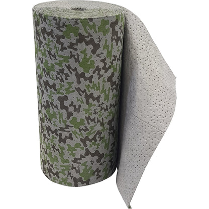 BASIC absorbent sheeting, sheet roll, camouflage, universal, 800 mm x 4 m, pack of 2.