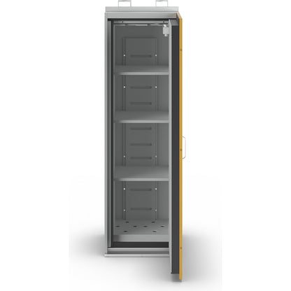 Fire resistant hazardous goods storage cupboard type 90, 1 door, HxWxD 1935 x 595 x 598 mm.
