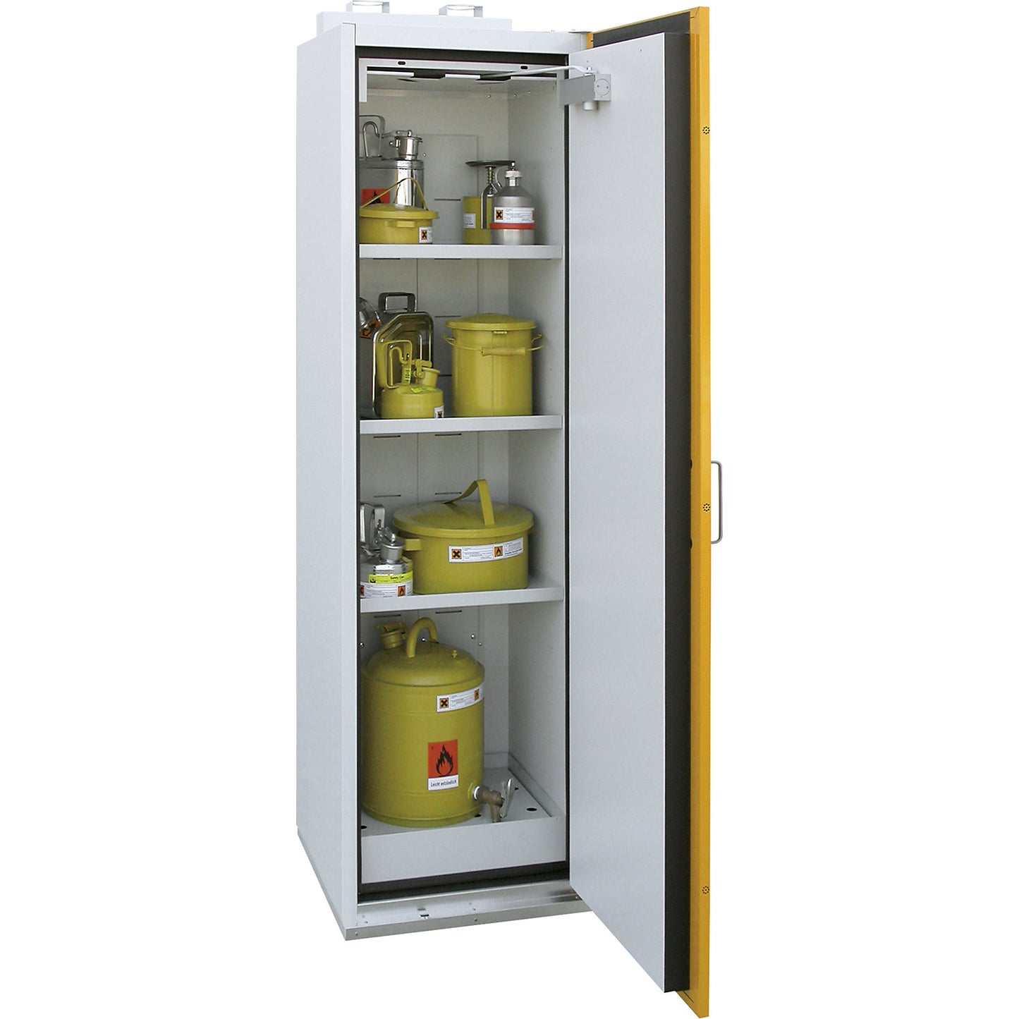 Fire resistant hazardous goods storage cupboard type 90, 1 door, HxWxD 1935 x 595 x 598 mm.
