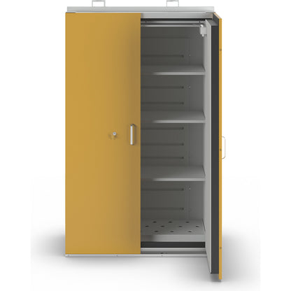 Fire resistant hazardous goods storage cupboard type 90, 2 doors, HxWxD 1935 x 1190 x 598 mm.