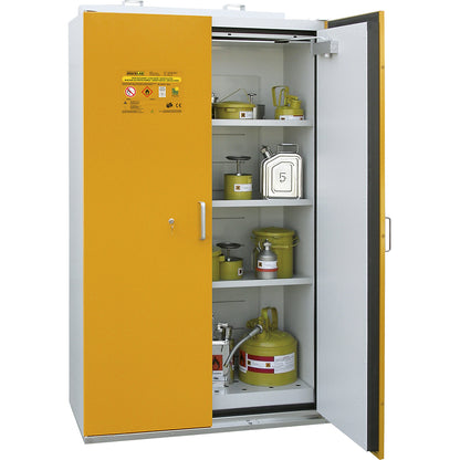Fire resistant hazardous goods storage cupboard type 90, 2 doors, HxWxD 1935 x 1190 x 598 mm.