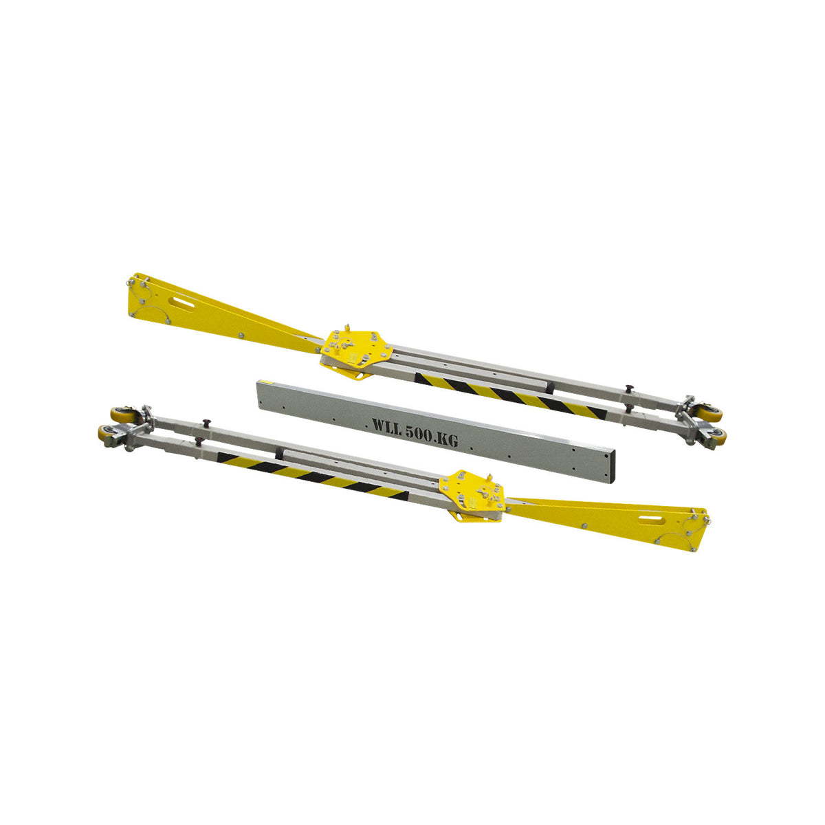 RKPK aluminium gantry crane, overall height 2099 - 3050 mm, width 4000 mm.