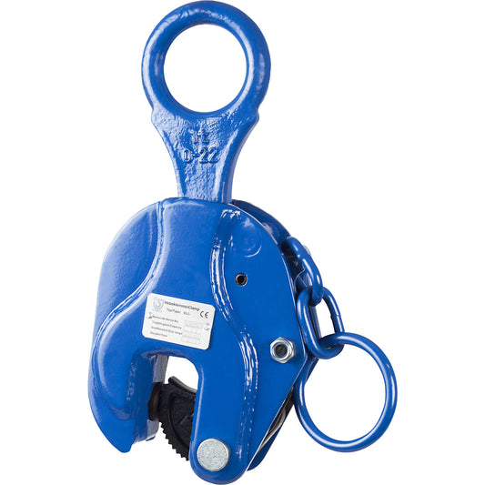 VLC lifting clamp, gripping range 0 - 22 mm, max. load 1000 kg.