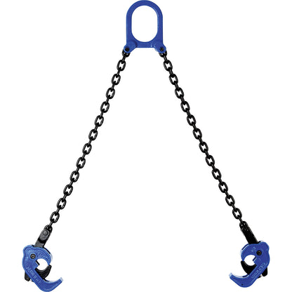 DL1 barrel clamp, gripping range 0 - 30 mm, max. load 500 kg / 1000 kg.