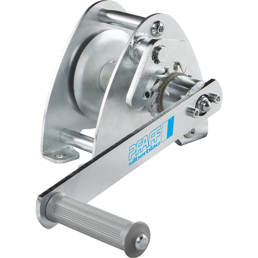 LB panel cable winch, sheet steel, zinc plated, max. lifting load 350 kg.