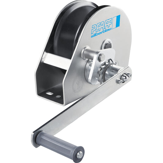 LB panel cable winch, sheet steel, zinc plated, max. lifting load 650 kg.
