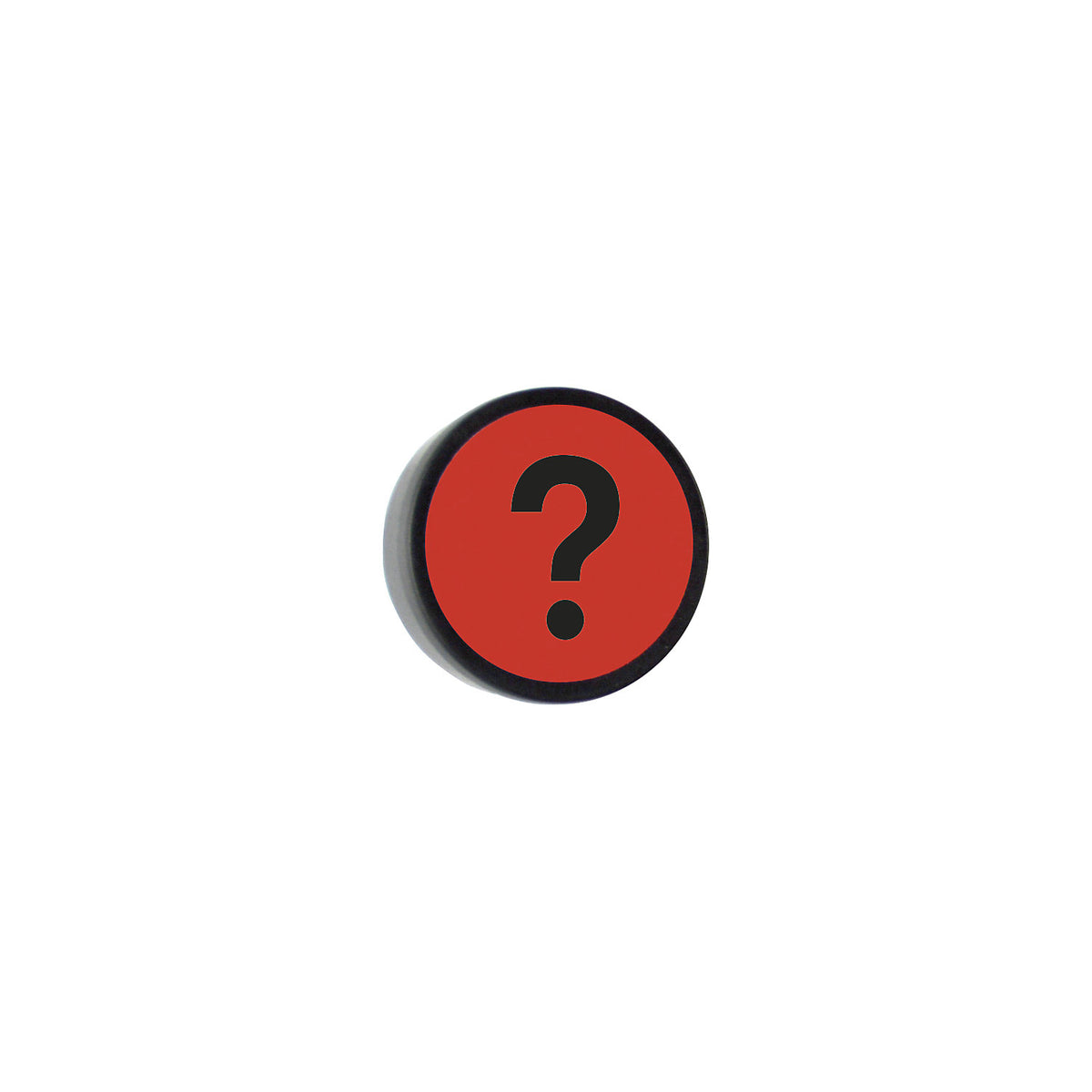 QUESTION round magnet, Ø 35 mm, pack of 10, red.