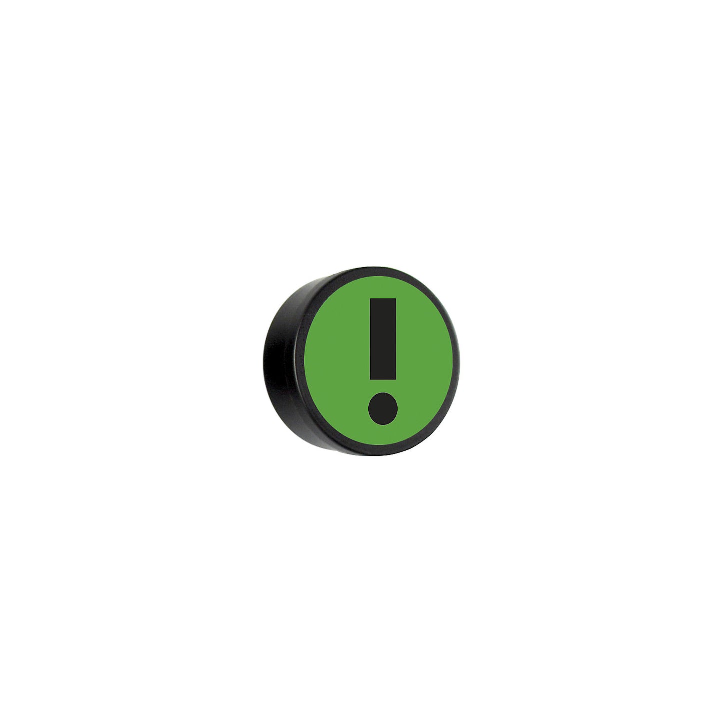 ATTENTION round magnet, Ø 35 mm, pack of 10, green.