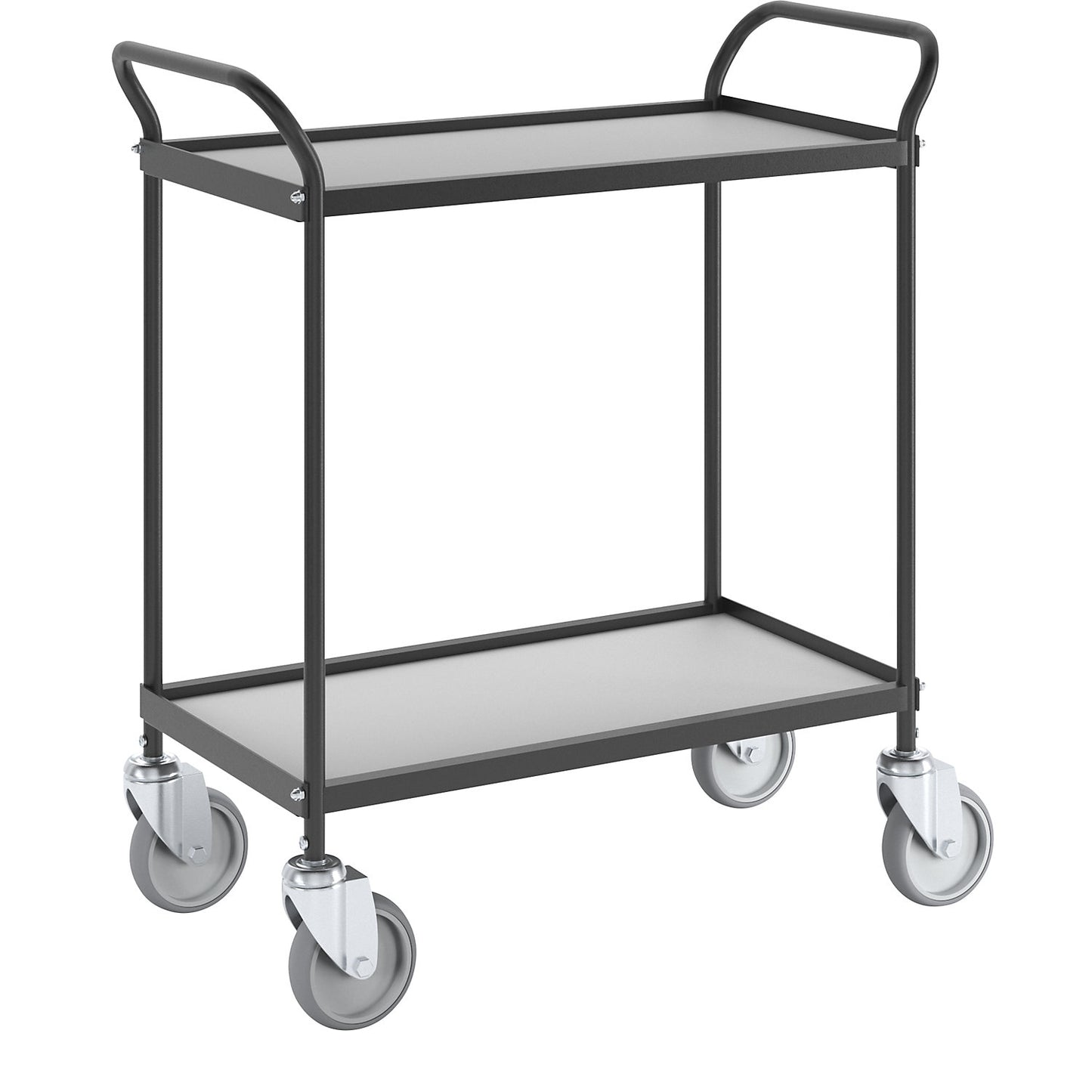 Serving trolley, LxWxH 780 x 380 x 880 mm, 2 shelves.
