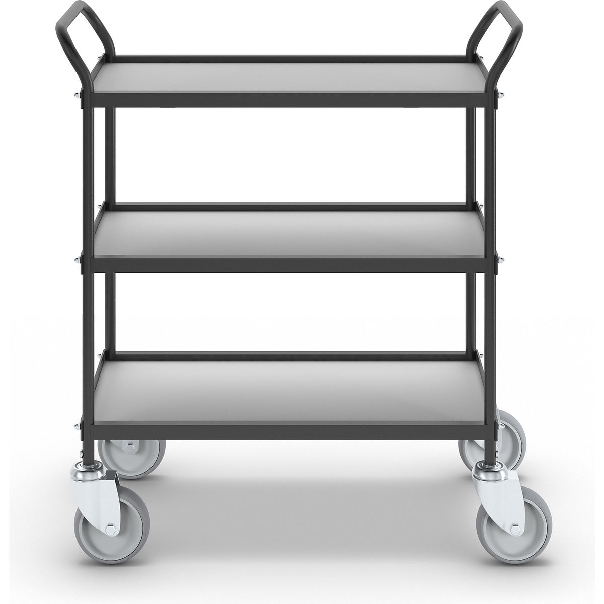 Serving trolley, LxWxH 780 x 380 x 880 mm, 3 shelves.