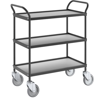 Serving trolley, LxWxH 780 x 380 x 880 mm, 3 shelves.