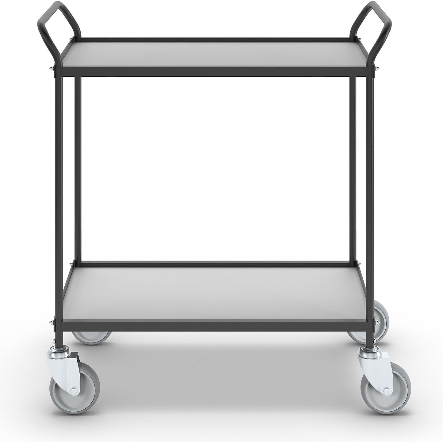 Serving trolley, LxWxH 890 x 465 x 960 mm, 2 shelves.