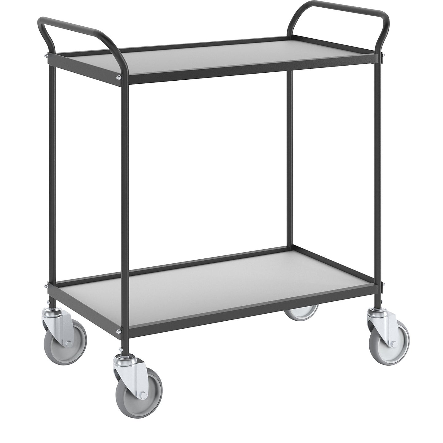 Serving trolley, LxWxH 890 x 465 x 960 mm, 2 shelves.