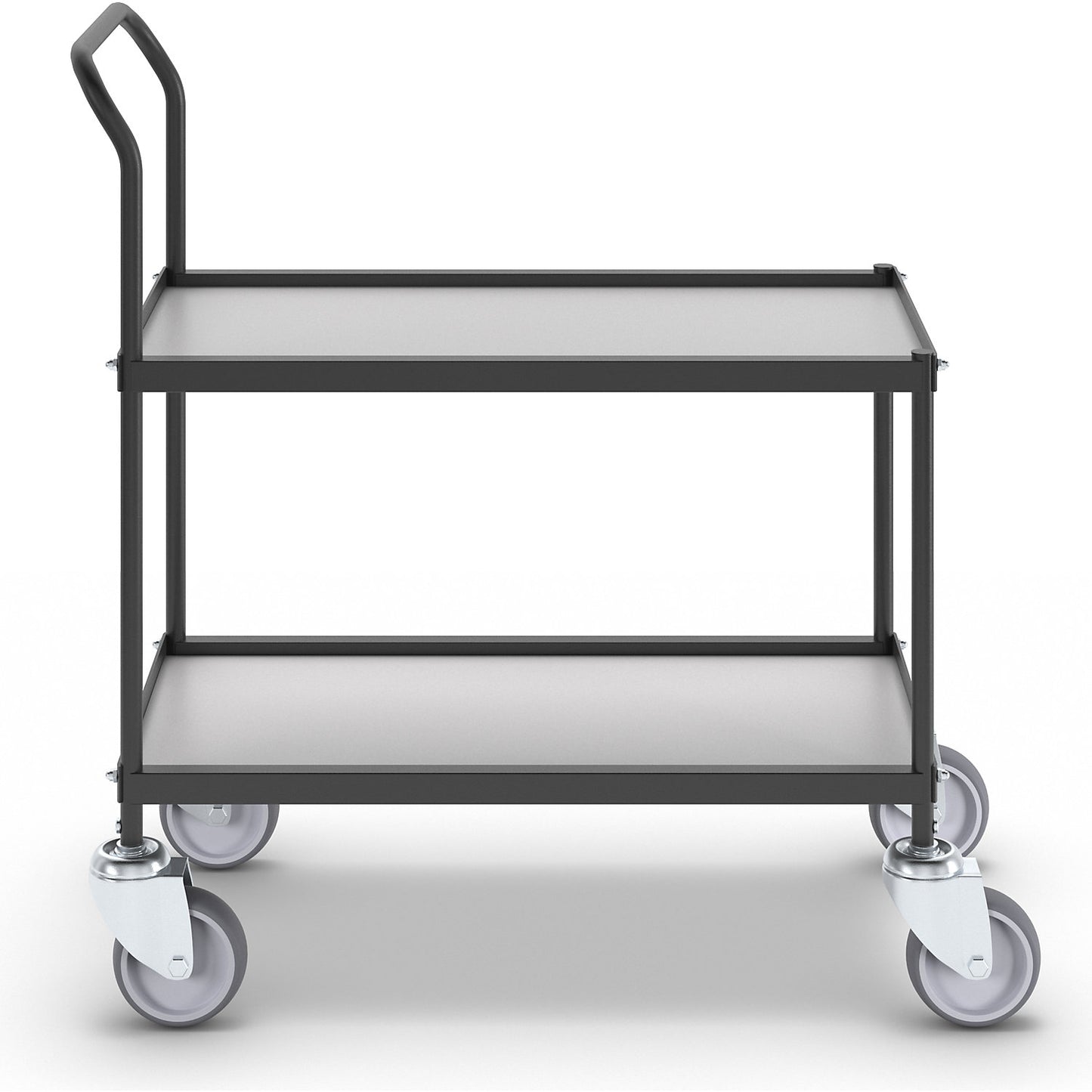 Serving and clearing trolley, 2 shelves, LxWxH 720 x 380 x 855 mm.
