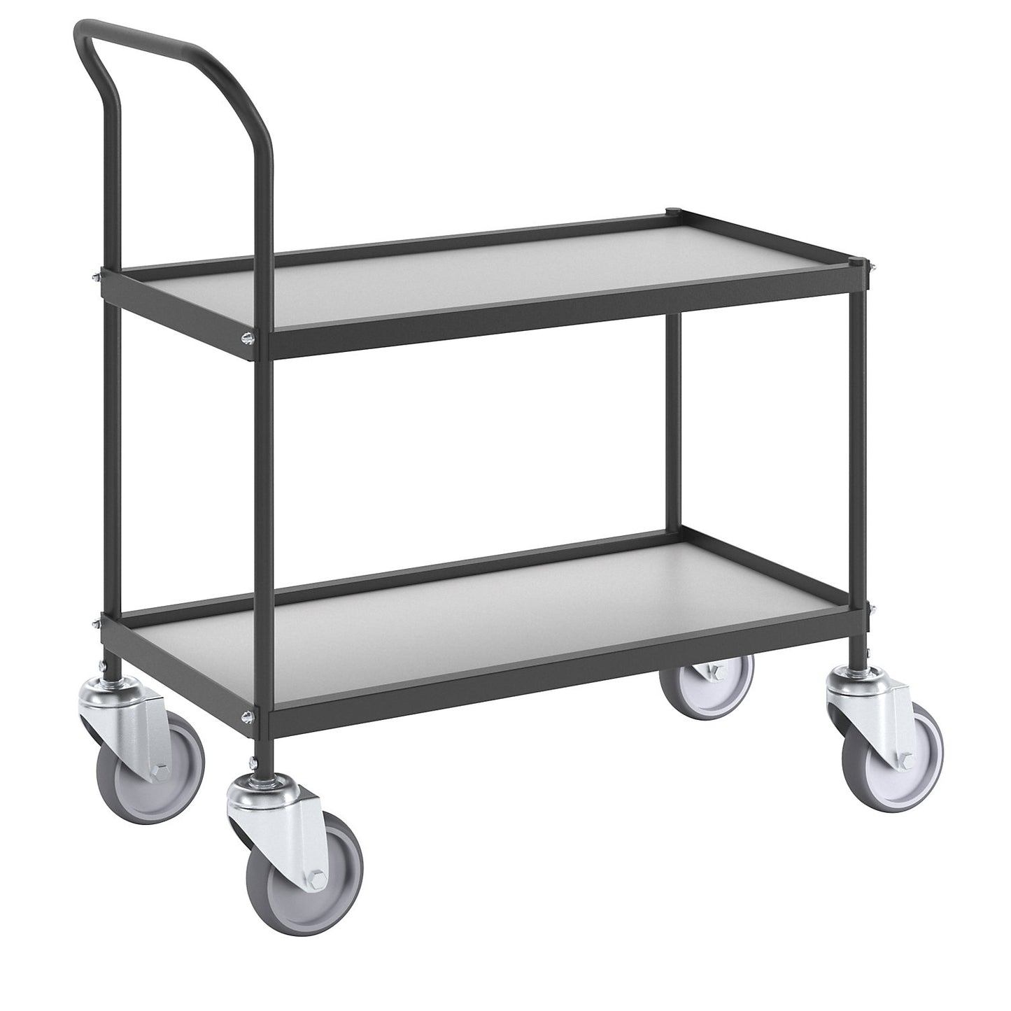 Serving and clearing trolley, 2 shelves, LxWxH 720 x 380 x 855 mm.