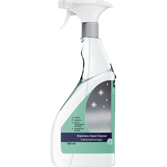 Stainless steel cleaner and care, capacity 0.48 l, pack of 10, pH value 5.0 - 7.0.