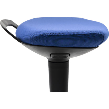 Flexible standing aid, height adjustable 600 - 840 mm, royal blue cover.