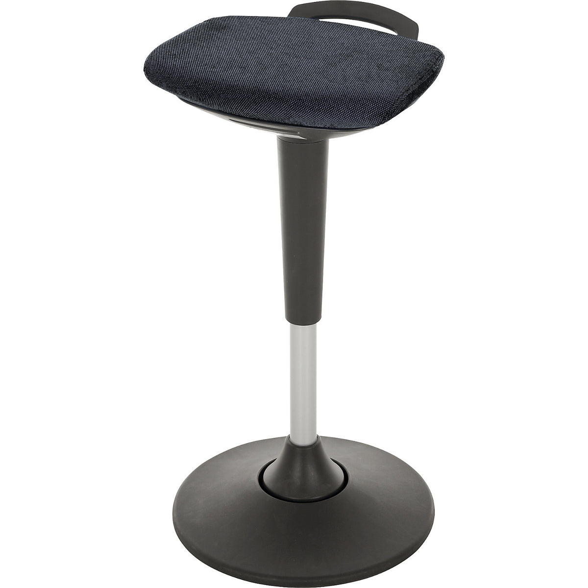 Flexible standing aid, height adjustable 600 - 840 mm, black cover.
