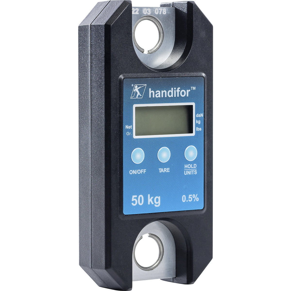 handifor™ dynamometer, miniature model, weighing range up to 50 kg.