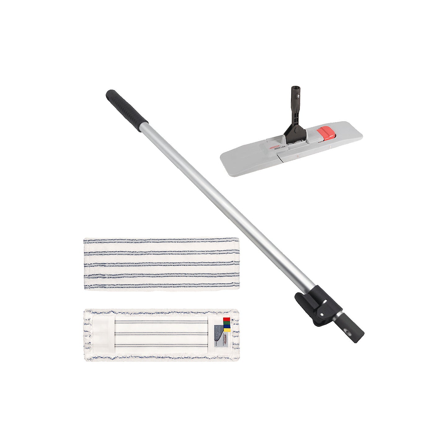 MAGIC CLICK Premium mop set, width 400 mm, with telescopic handle.